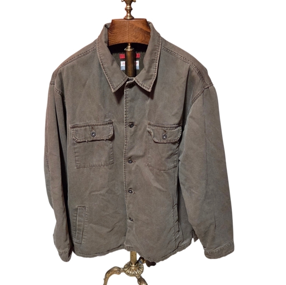 Vintage Y2K Painter's Old Navy Mens Chore Barn Canvas Coat Size XL